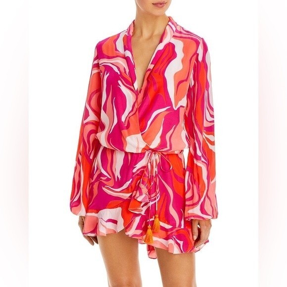 NWT ROCOCO SAND EMILY DRESS - PINK. Size XS (runs big) - Picture 9 of 15